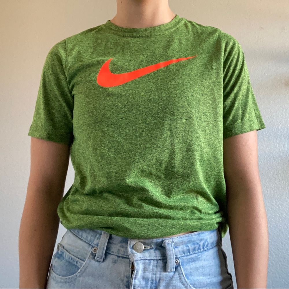 Green Dri-Fit Nike athletic t-shirt